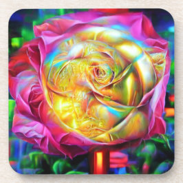 Porta-copo Rosa do Arco-Íris Psicodélico