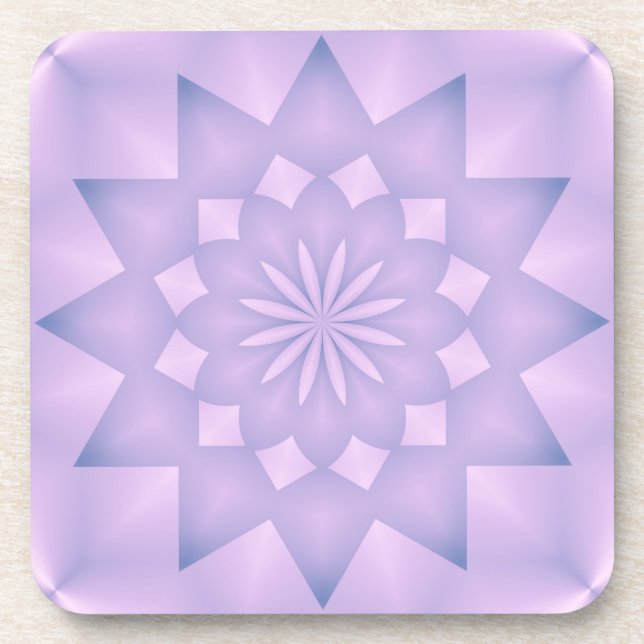 Porta-copo Rosa e Lilac Rosette (Frente)