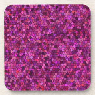 Porta-copo Rosa Púrpura do Mosaico