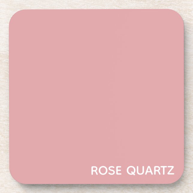 Porta-copo Rosa Quartz - nome cor rosa (Frente)