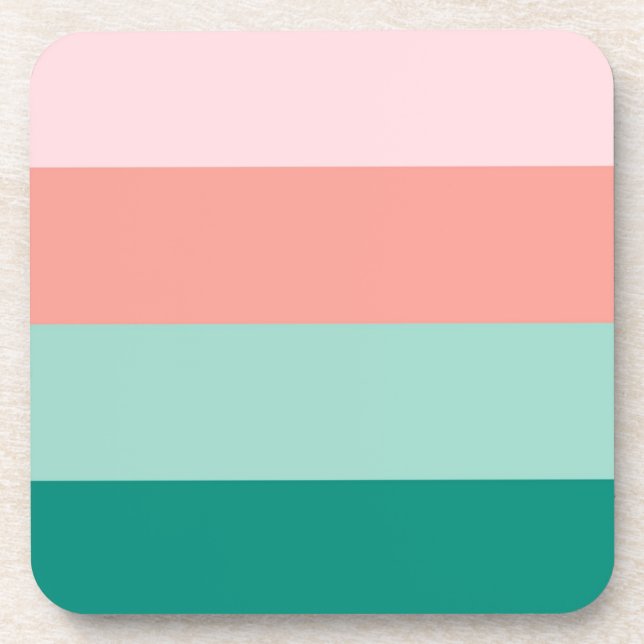 Porta-copo Rosa Suave  Âmbar de Iuca e Verde Arbor Horiz (Frente)