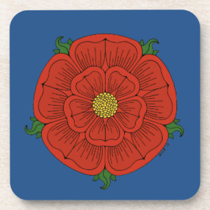 Porta-copo rosa vermelha de Lancaster