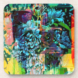 Porta-copo Rosas noturnos