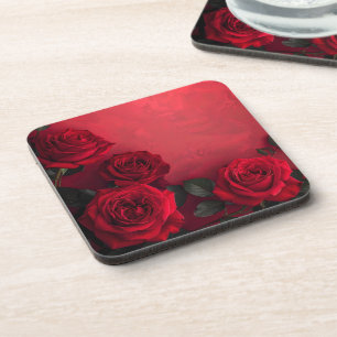 Porta-copo Rosas Vermelhas Góticas Elegantes