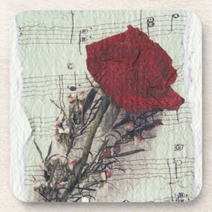 Porta-copo <Rose and Music> por Kim Koza 2