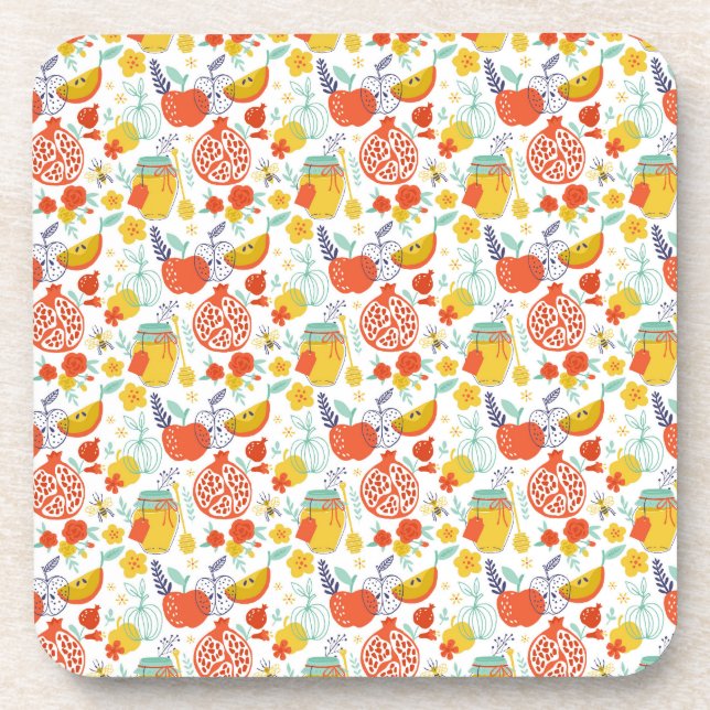 Porta-copo Rosh Hashana Gifts - Kitchenware - Bebidas Coaster (Frente)