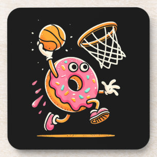 Porta-copo Rosquinha Engraçada, Comida de basquetebol, Dunbal