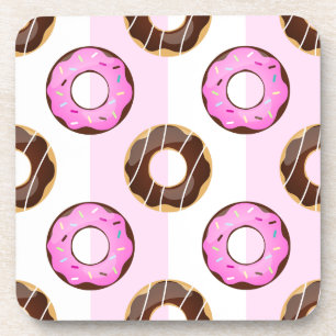 Porta-copo Rosquinhas rosadas deliciosas Portas copos plásti