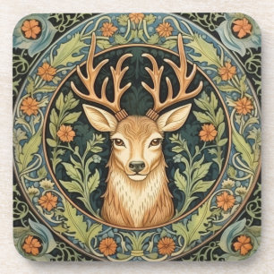 Porta-copo Rosto de veado no design de colheita floral