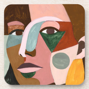 Porta-copo Rosto Geográfico