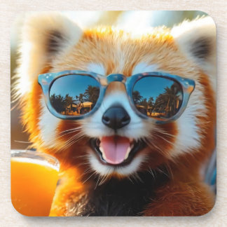 Porta-copo Roter Panda mit Smoothie