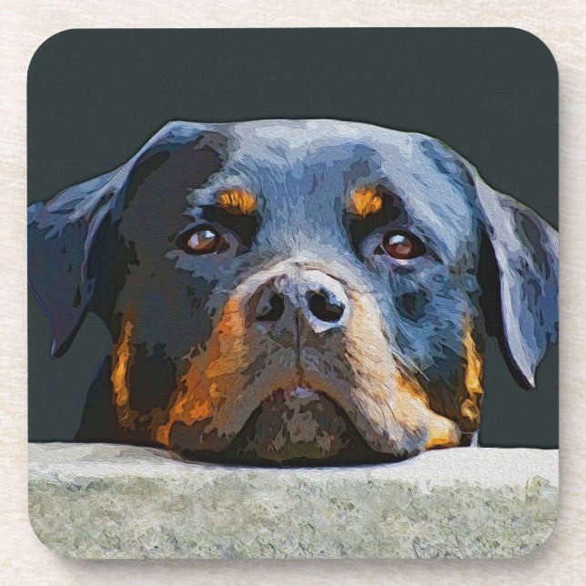 Porta-copo Rottweiler (Frente)