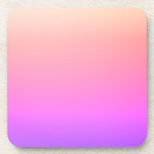 Porta-copo Roxo Colorido Desvanecendo Rosa e Pêssego Ombre