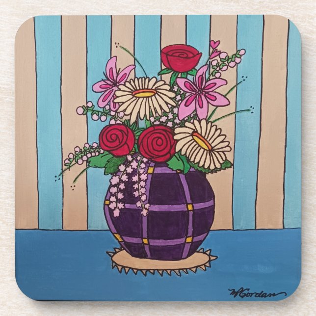 Porta-copo Roxo Vase (Frente)