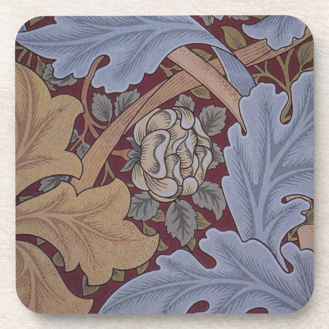 Porta-copo Rua James Acanthus Leaf Pattern de William Morris (Frente)