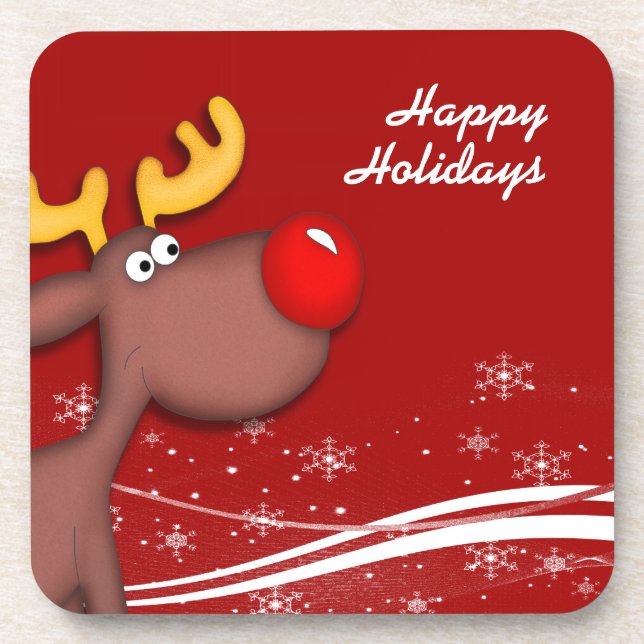 Porta-copo Rudolf Christmas (Frente)