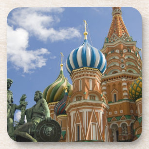 Porta-copo Rússia, Moscou, Praça Vermelha. Basílica de São Ba