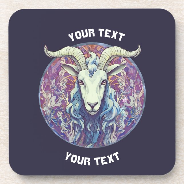 Porta-copo SACO DE SINAL ZODIAC DO Capricórnio PERSONALIZADO (Frente)