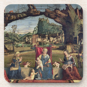 Porta-copo Sacros Conversazione, c.1500 (óleo no painel)