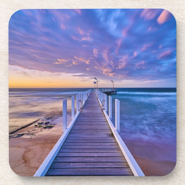 Porta-copo Safety Beach Jetty Sunset (Frente)