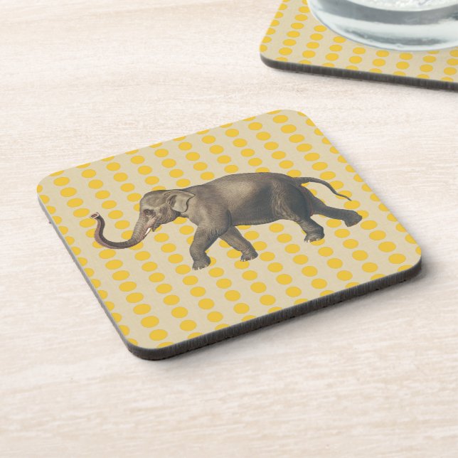 Porta-copo Saffron Spice Moods Dots com Elefante (Left Side)