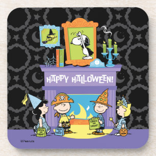 Porta-copo Salas Assombradas do Peanuts no Halloween