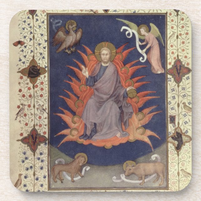 Porta-copo Salmos do MS 11060-11061 do Penitence: Cristo em (Frente)