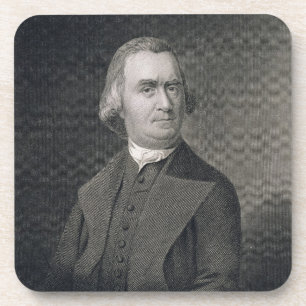 Porta-copo Samuel Adams, gravado por G.F. Tempestade