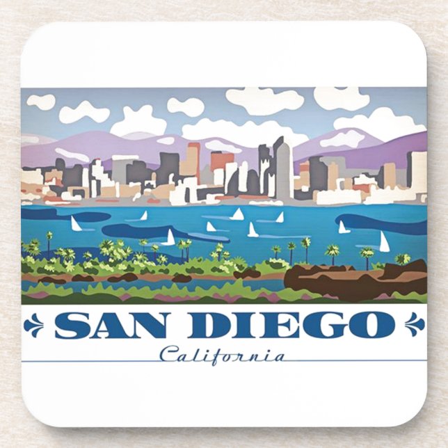 Porta-copo San Diego Skyline (Frente)