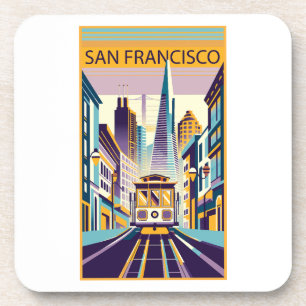 Porta-copo San Francisco California Art Deco