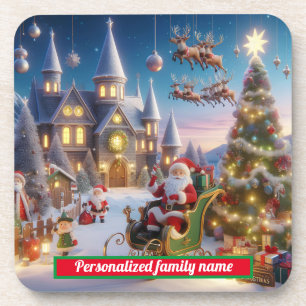 PORTA-COPO SANTA CLAUS CHRISTMAS COLORFUL