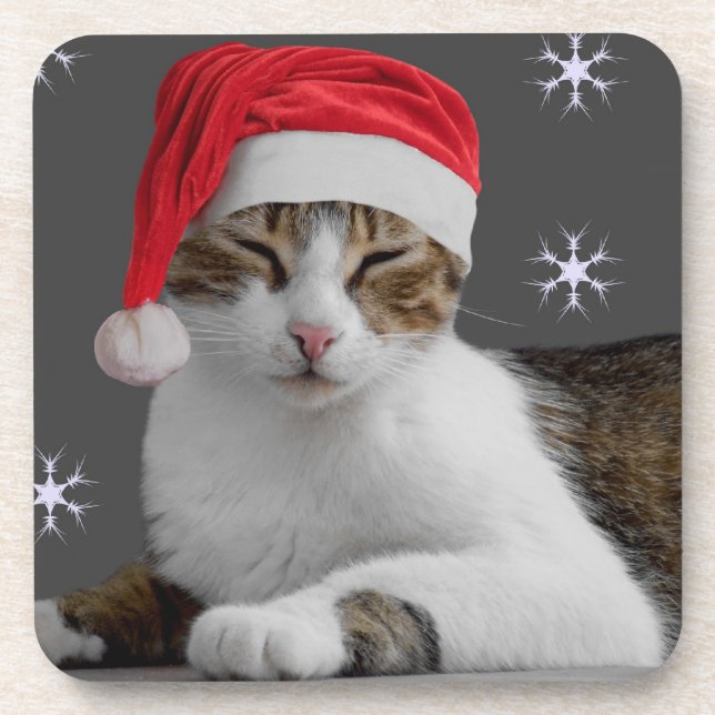 Porta-copo Sants Cat Portas copos de Natal (Frente)