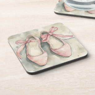 Porta-copo Sapatilhas de ballet rosa pastel vintage