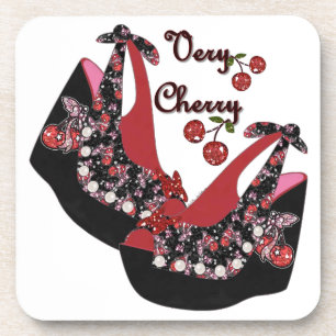 Porta-copo Sapatos RAB Rockabilly Muito Cereja