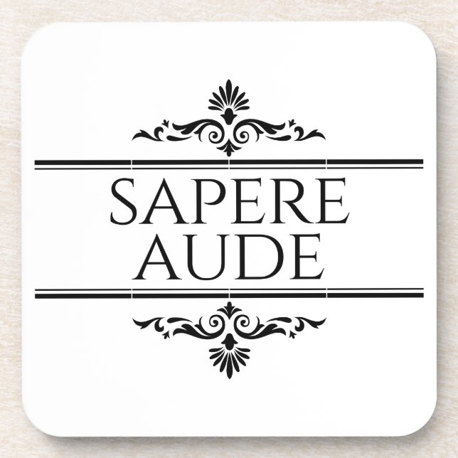 Porta-copo Sapere Aude (Frente)