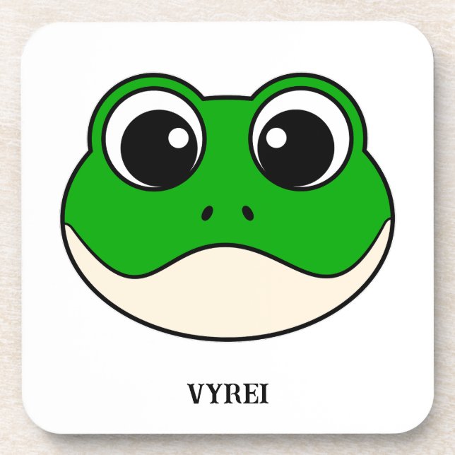 Porta-copo Sapo de sorriso bonito (Frente)