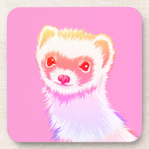 Porta-copo Sassy Ferret Em Cores Do Arco-Íris