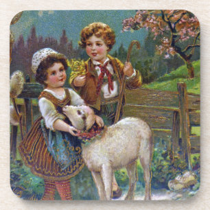Porta-copo Saudações páscoas 1908