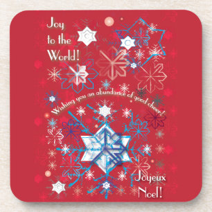 Porta-copo Saudações Snowflake I