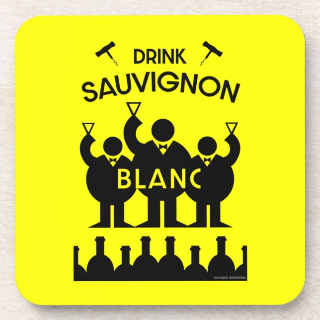 Porta-copo Sauvignon Blanc Wine Drinker (Frente)