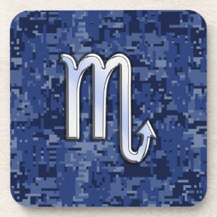 Porta-copo Scorpio Zodiac - Sinal de Marinho Blue Camouflage 