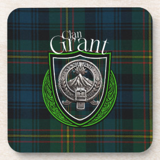 Porta-copo Scottish Clan Grant Tartan e Crest