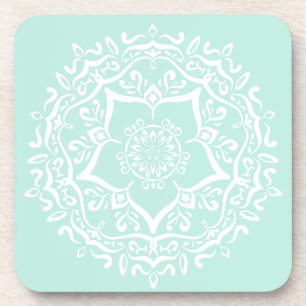 Porta-copo Sea Glass Mandala