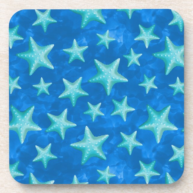 Porta-copo Seagreen Marinho Starfish Summer Beach Náutico (Frente)