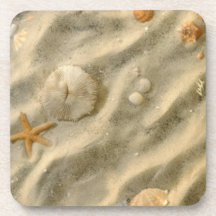 Porta-copo Seashells na areia