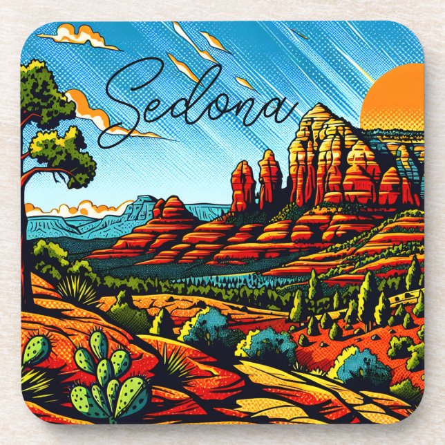 Porta-copo Sedona, Arizona Red Canyon (Frente)