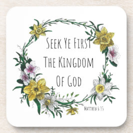 Porta-copo Seek Ye First the Kingdom Coaster