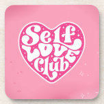 Porta-copo Self Love Club Beverage Coaster<br><div class="desc">🖤</div>