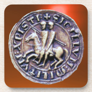 Porta-copo SELO DA laranja-gema KNIGHTS TEMPLAR