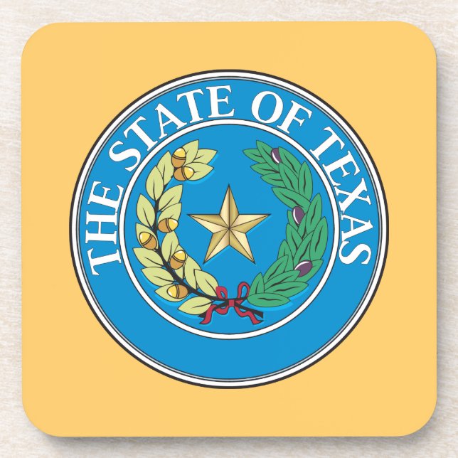 Porta-copo Selo do Estado do Texas (Frente)